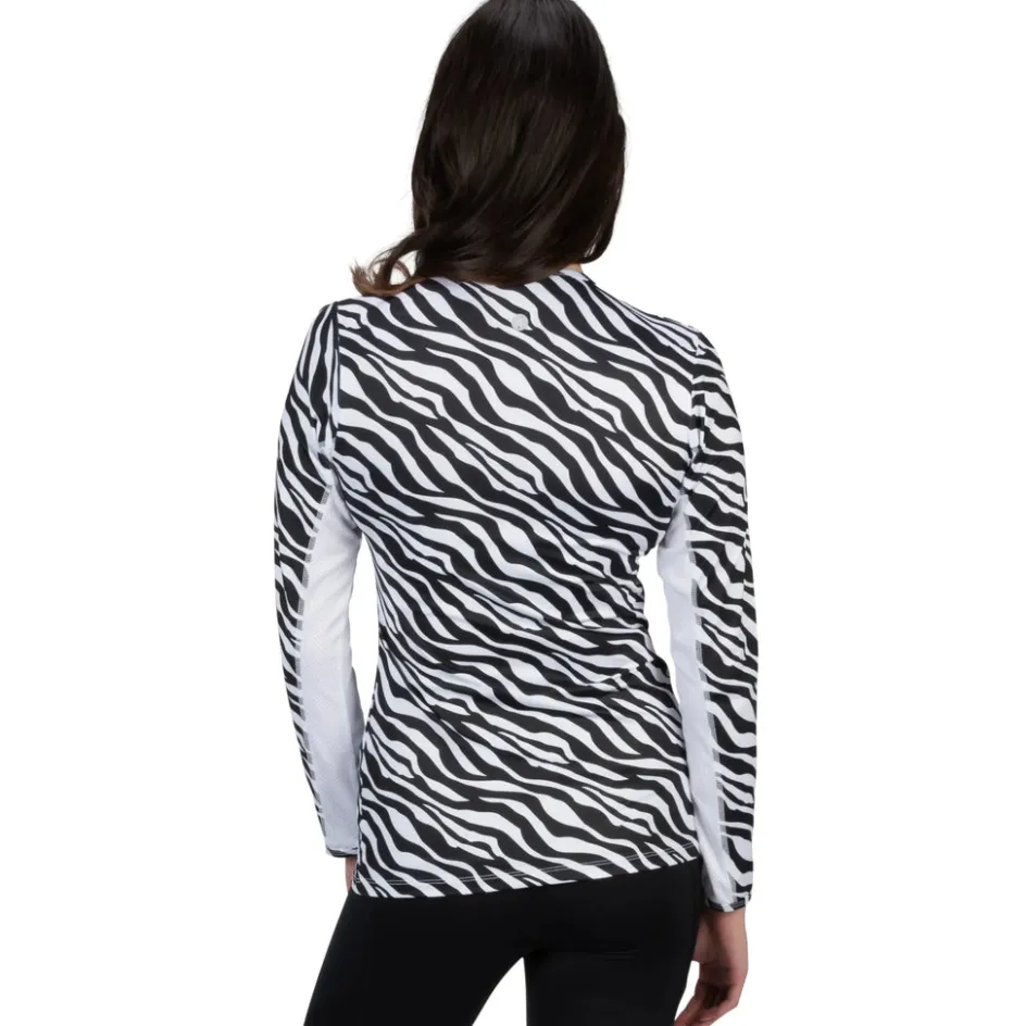Nancy Lopez Aspiration Long Sleeve Roar Black / White (Roar Print) Best