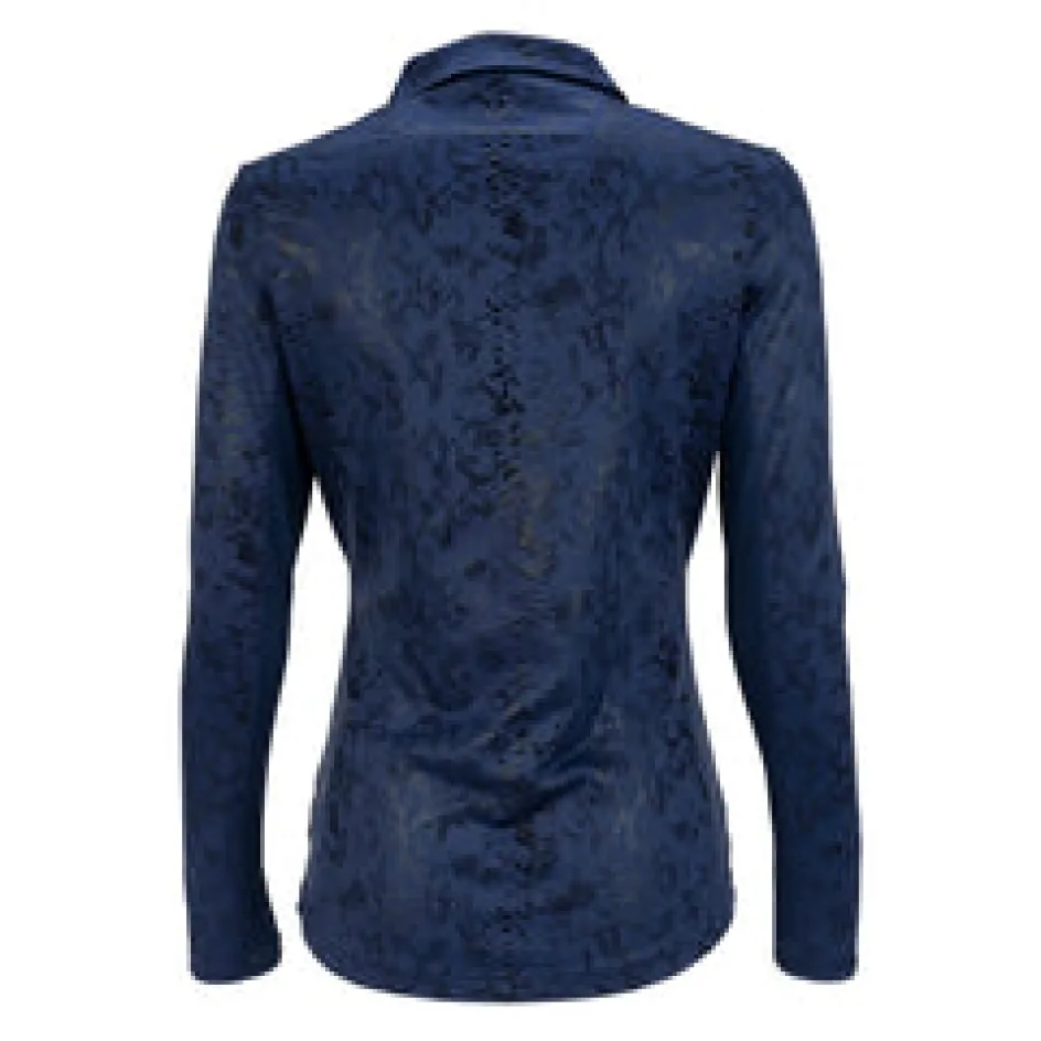 Nancy Lopez Balance Long Sleeve Sizzle Polo Outlet