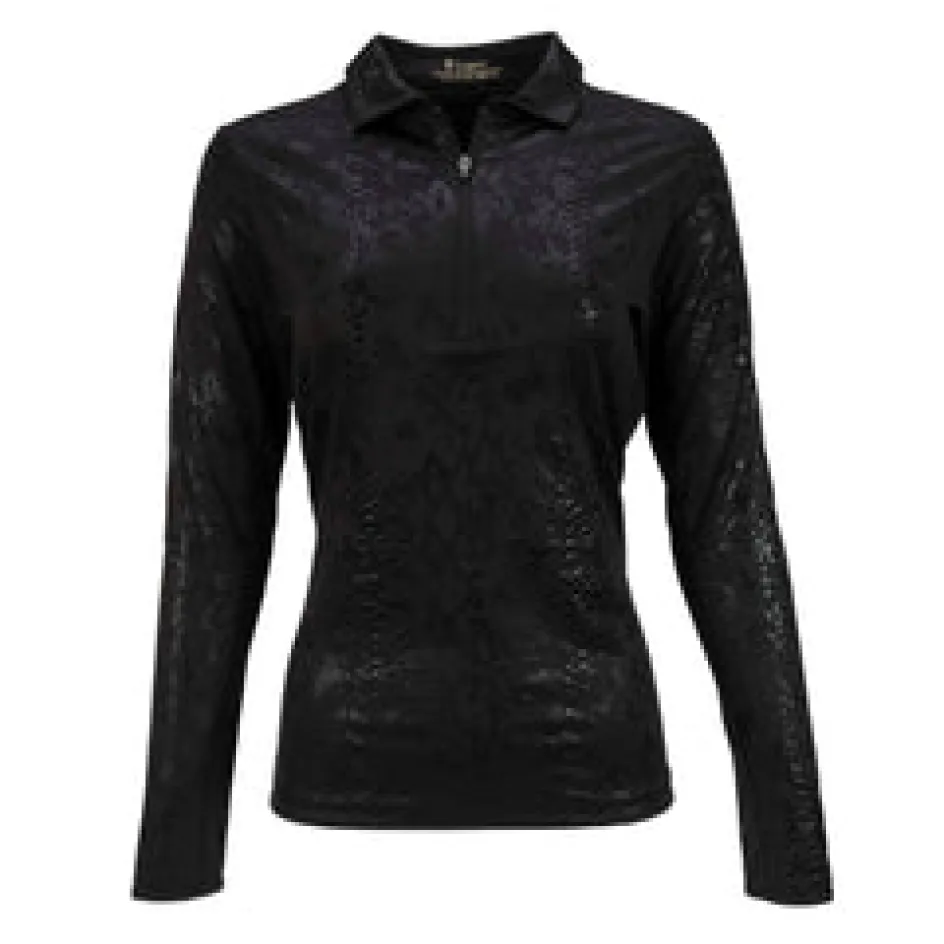 Nancy Lopez Balance Long Sleeve Sizzle Polo Outlet