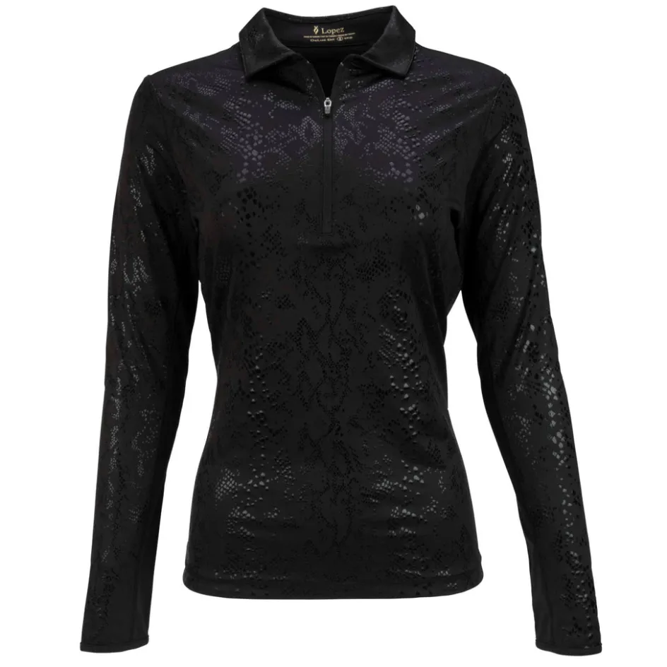 Nancy Lopez Balance Long Sleeve Sizzle Polo Outlet