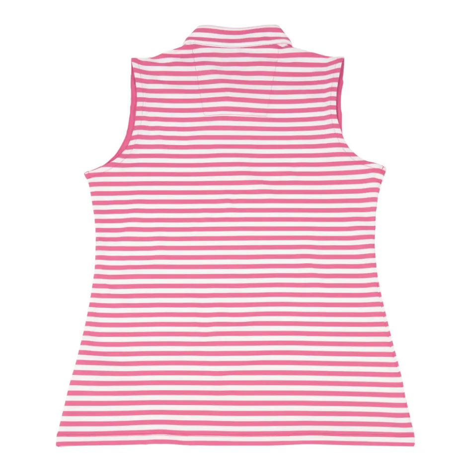 Nancy Lopez Bold Sleeveless Polo Rouge Multi Clearance