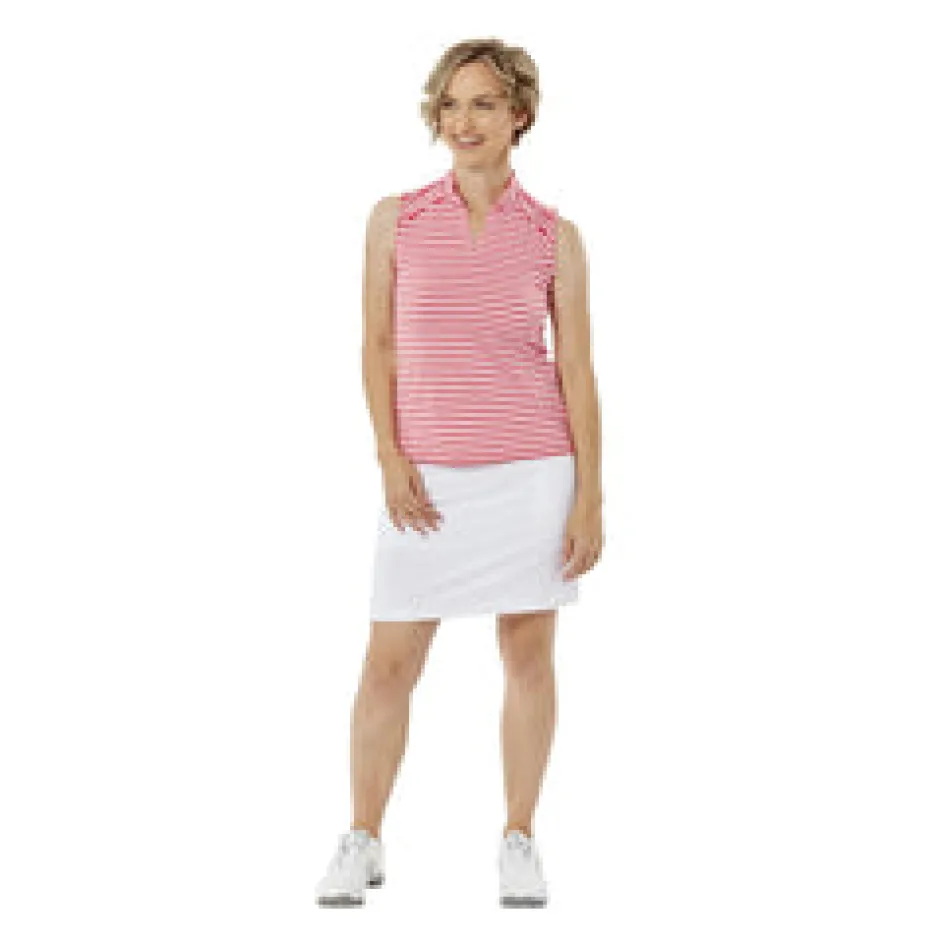 Nancy Lopez Bold Sleeveless Polo Rouge Multi Clearance