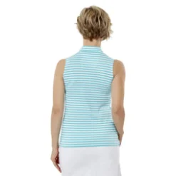 Nancy Lopez Bold Sleeveless Polo Scuba Multi Hot
