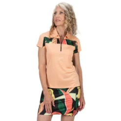 Nancy Lopez Breeze Short Sleeve Polo Sherbet Multi