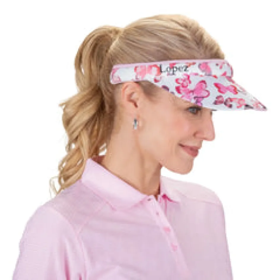 Nancy Lopez Butterfly Reverse Clip Visor Sale