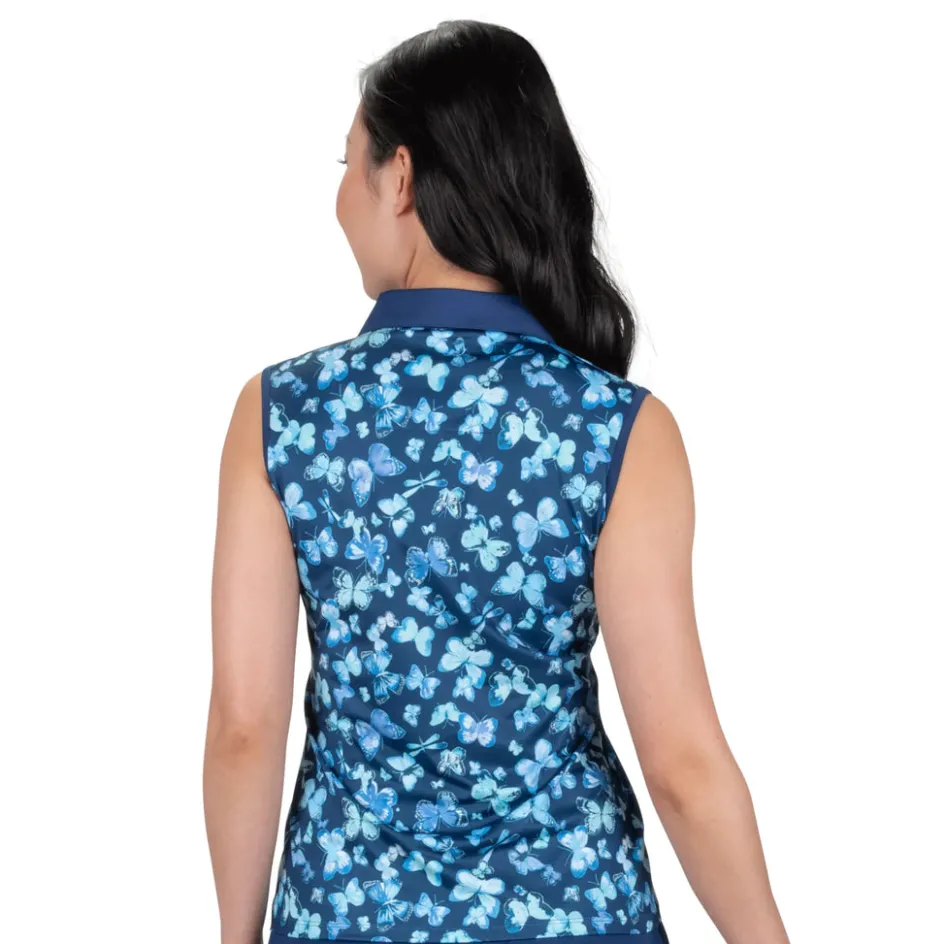 Nancy Lopez Butterfly Sleeveless Polo Best