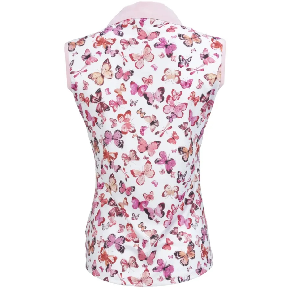Nancy Lopez Butterfly Sleeveless Polo Best