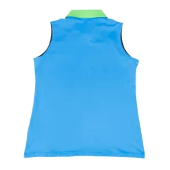 Nancy Lopez Crush Sleeveless Polo Blue Multi Outlet