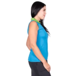 Nancy Lopez Crush Sleeveless Polo Blue Multi Outlet