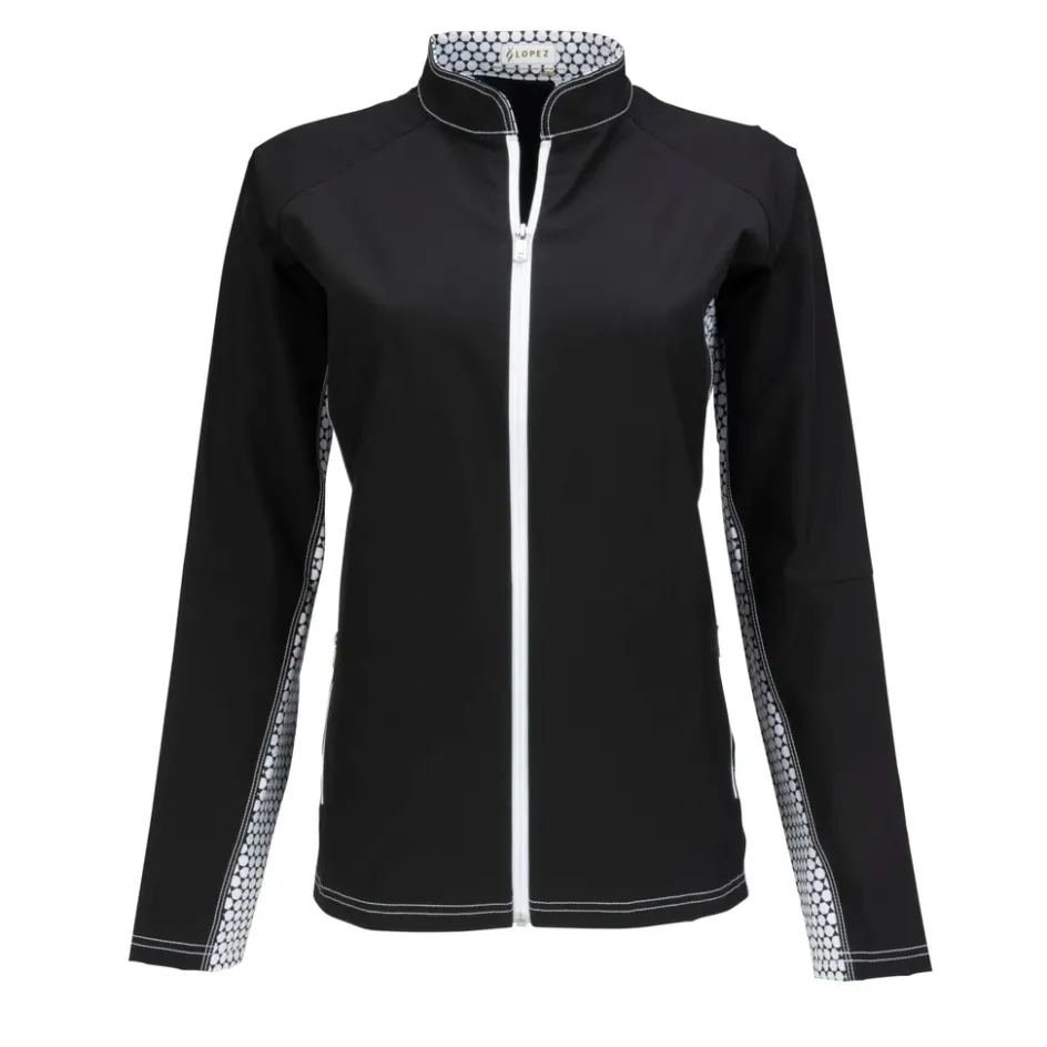 Nancy Lopez Gleam Jacket Black Multi Online
