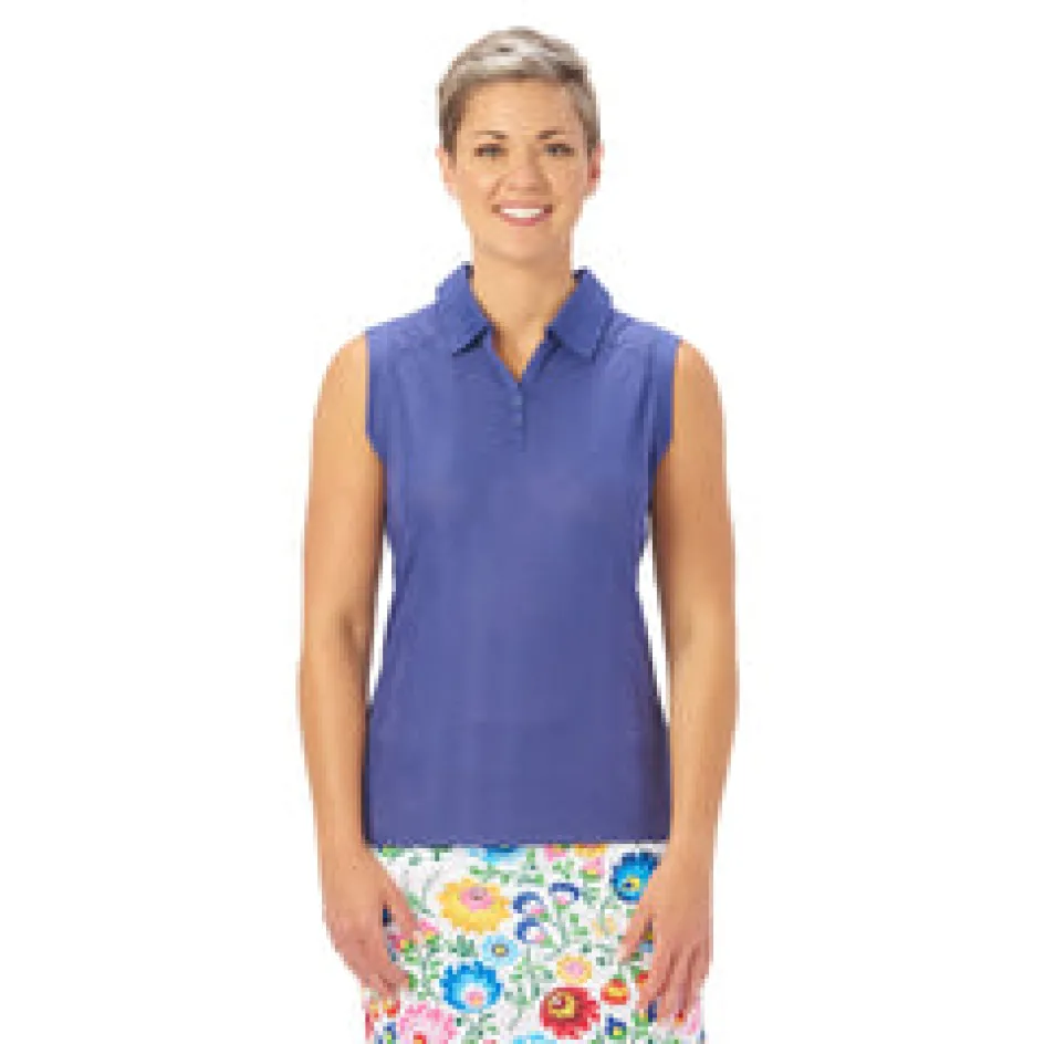Nancy Lopez Grace Sleeveless Polo Hot