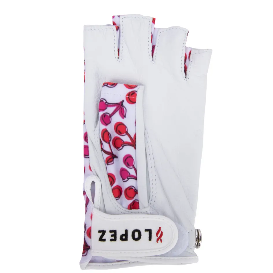 Nancy Lopez Half Finger Cherry Glove Left Hand Discount