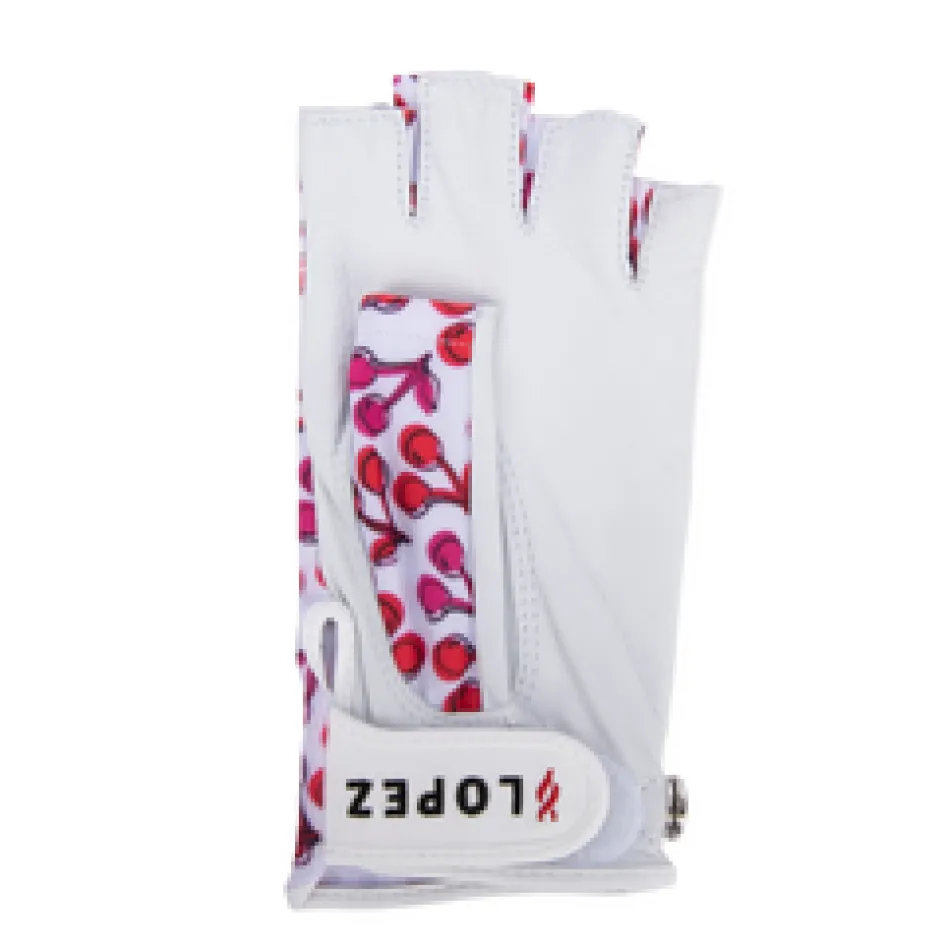 Nancy Lopez Half Finger Cherry Glove Left Hand Discount