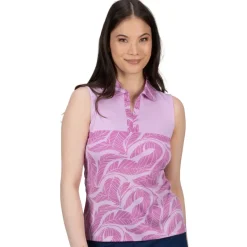 Nancy Lopez Havana Sleeveless Polo Lilac Clearance