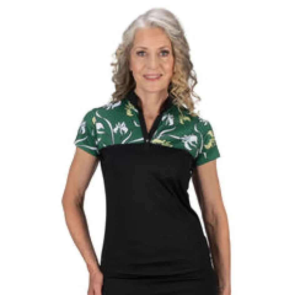 Nancy Lopez Minx Short Sleeve Polo New