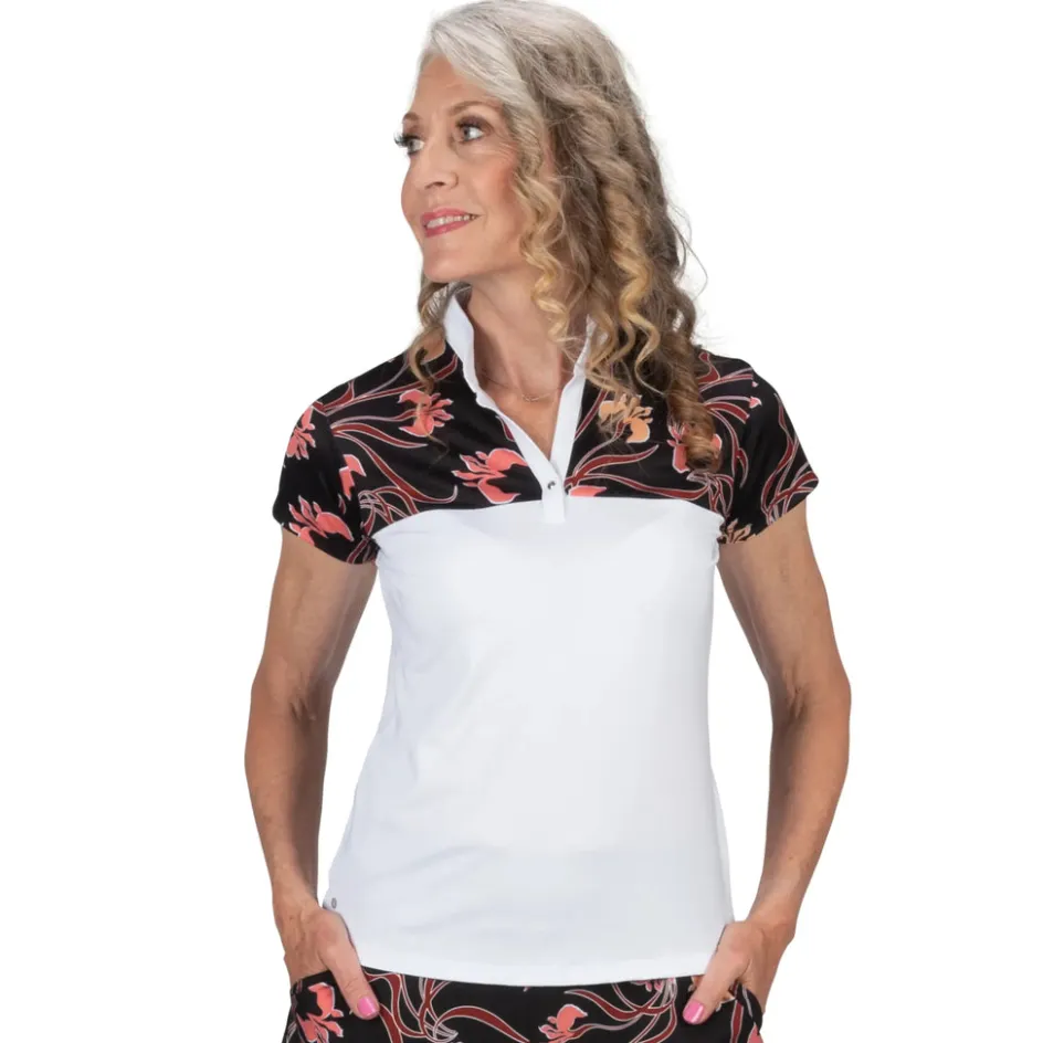 Nancy Lopez Minx Short Sleeve Polo New
