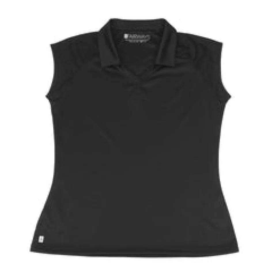 Nancy Lopez Optic Sleeveless Polo Black Discount