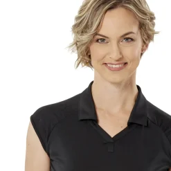 Nancy Lopez Optic Sleeveless Polo Black Discount