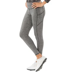Nancy Lopez Power Legging Black Heather New