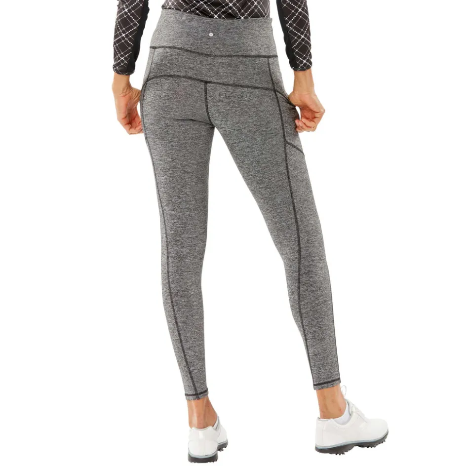 Nancy Lopez Power Legging Black Heather New