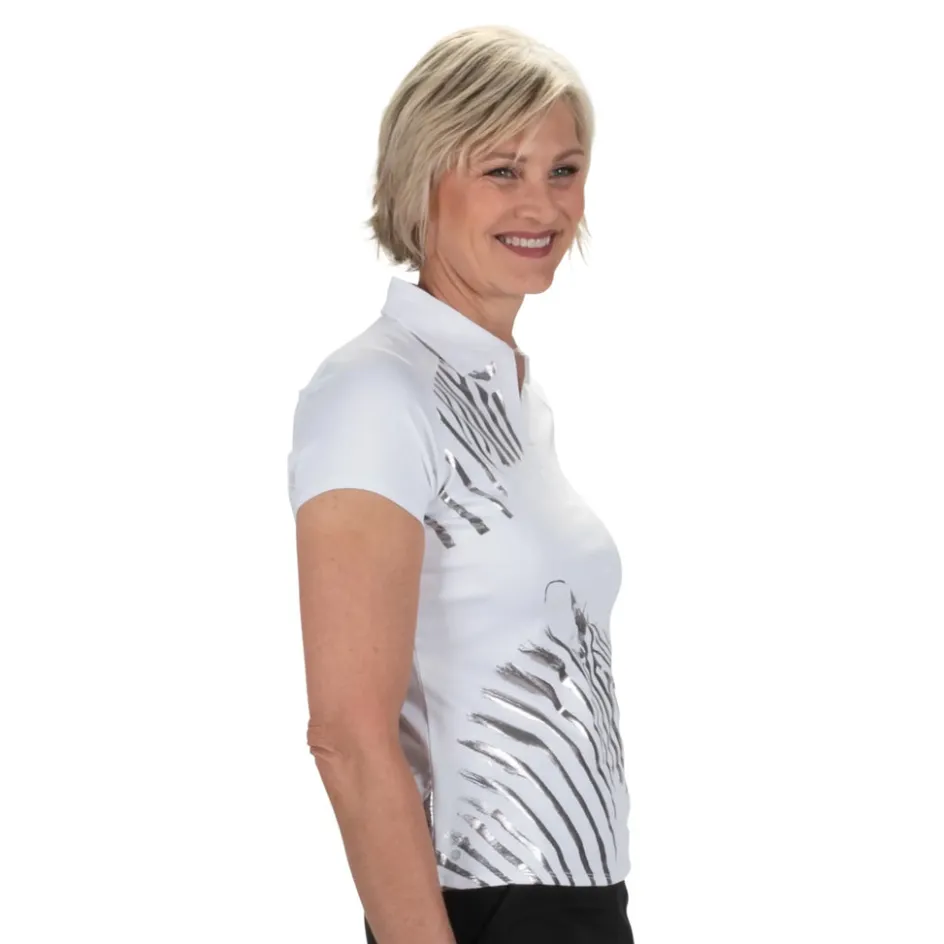 Nancy Lopez Safari Short Sleeve Polo Clearance