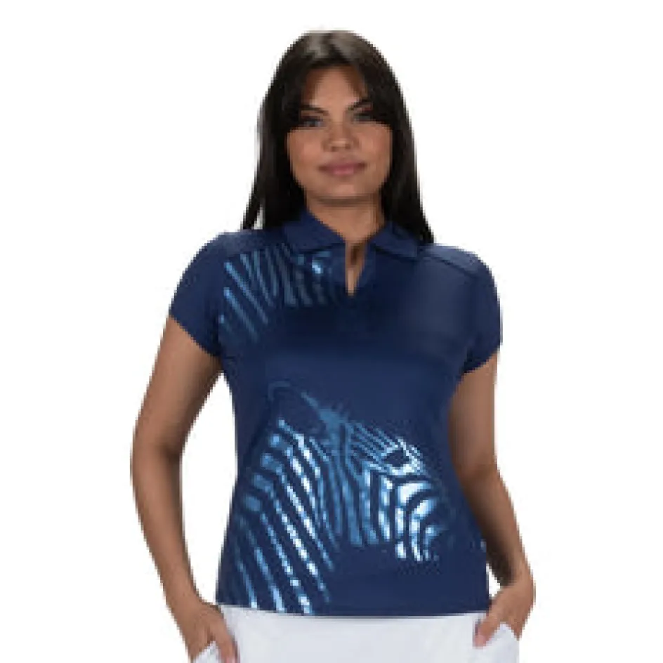 Nancy Lopez Safari Short Sleeve Polo Clearance
