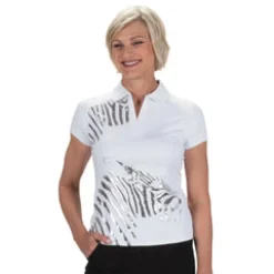 Nancy Lopez Safari Short Sleeve Polo Clearance