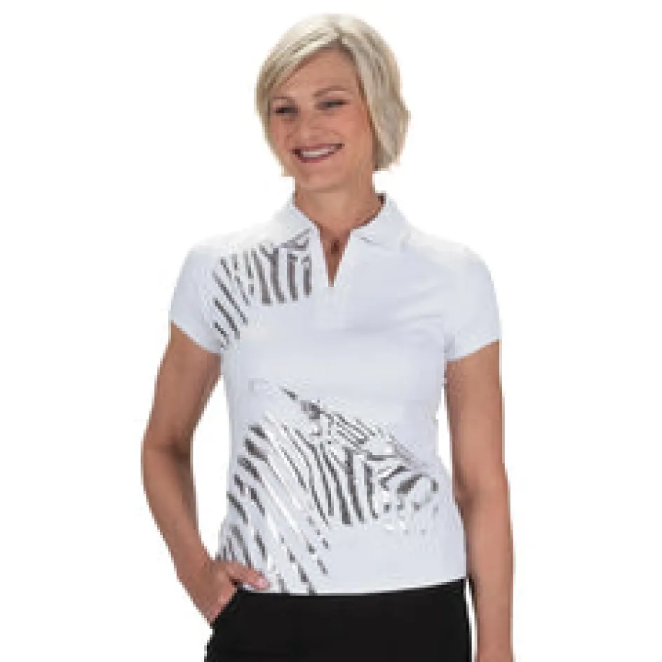 Nancy Lopez Safari Short Sleeve Polo Clearance