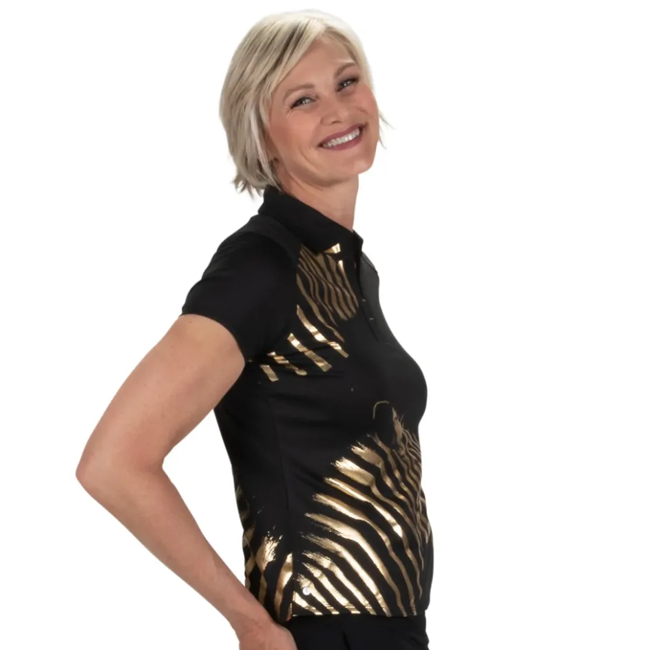 Nancy Lopez Safari Short Sleeve Polo Clearance