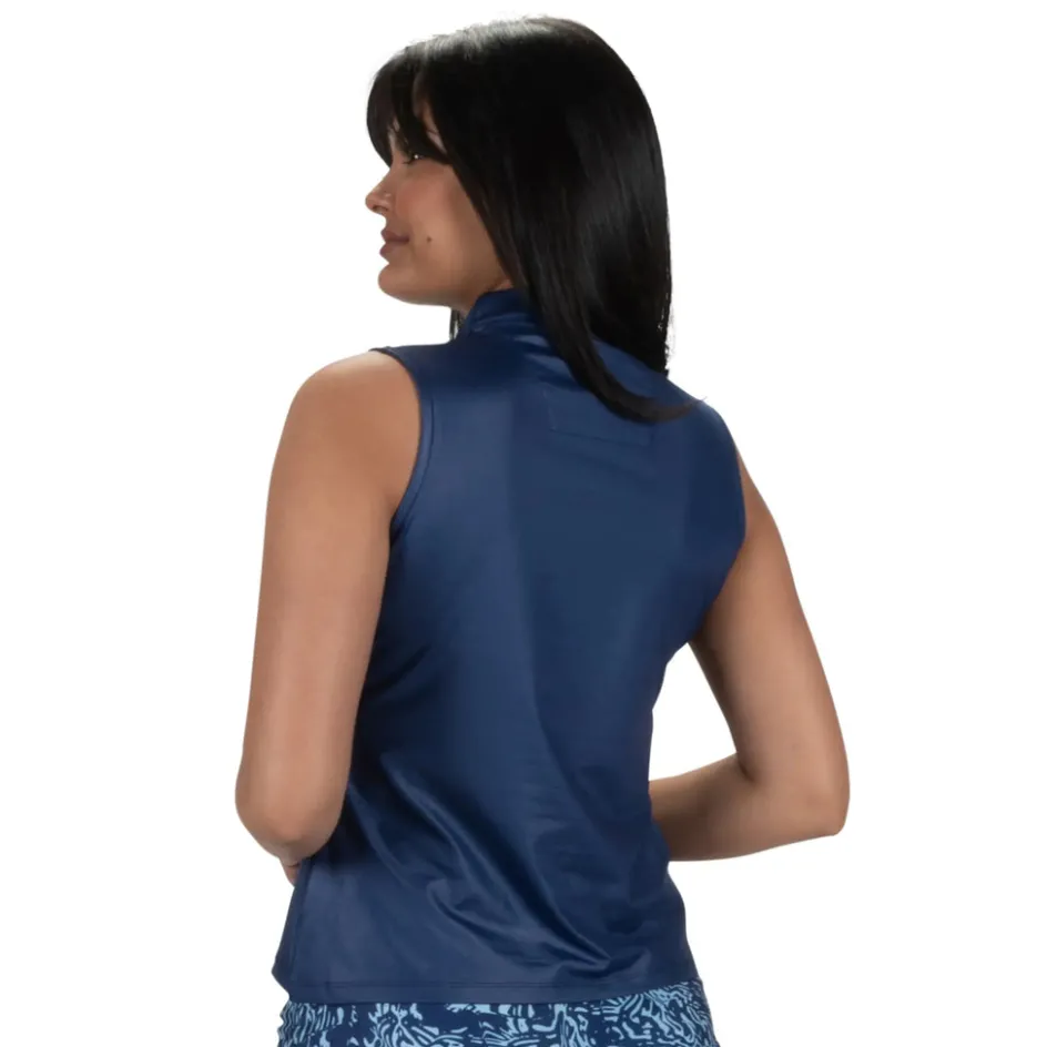Nancy Lopez Shine Sleeveless Polo New
