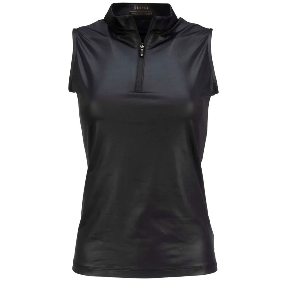 Nancy Lopez Shine Sleeveless Polo New