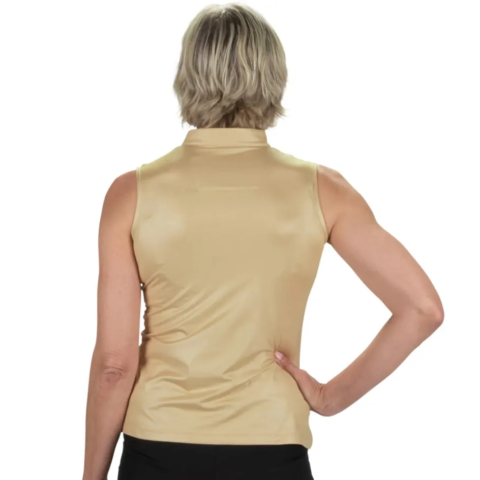 Nancy Lopez Shine Sleeveless Polo New