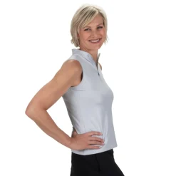 Nancy Lopez Shine Sleeveless Polo New