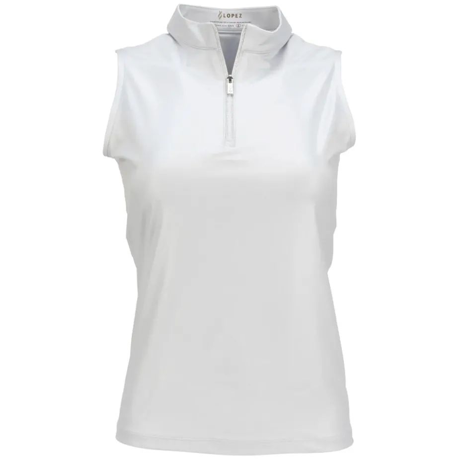 Nancy Lopez Shine Sleeveless Polo New