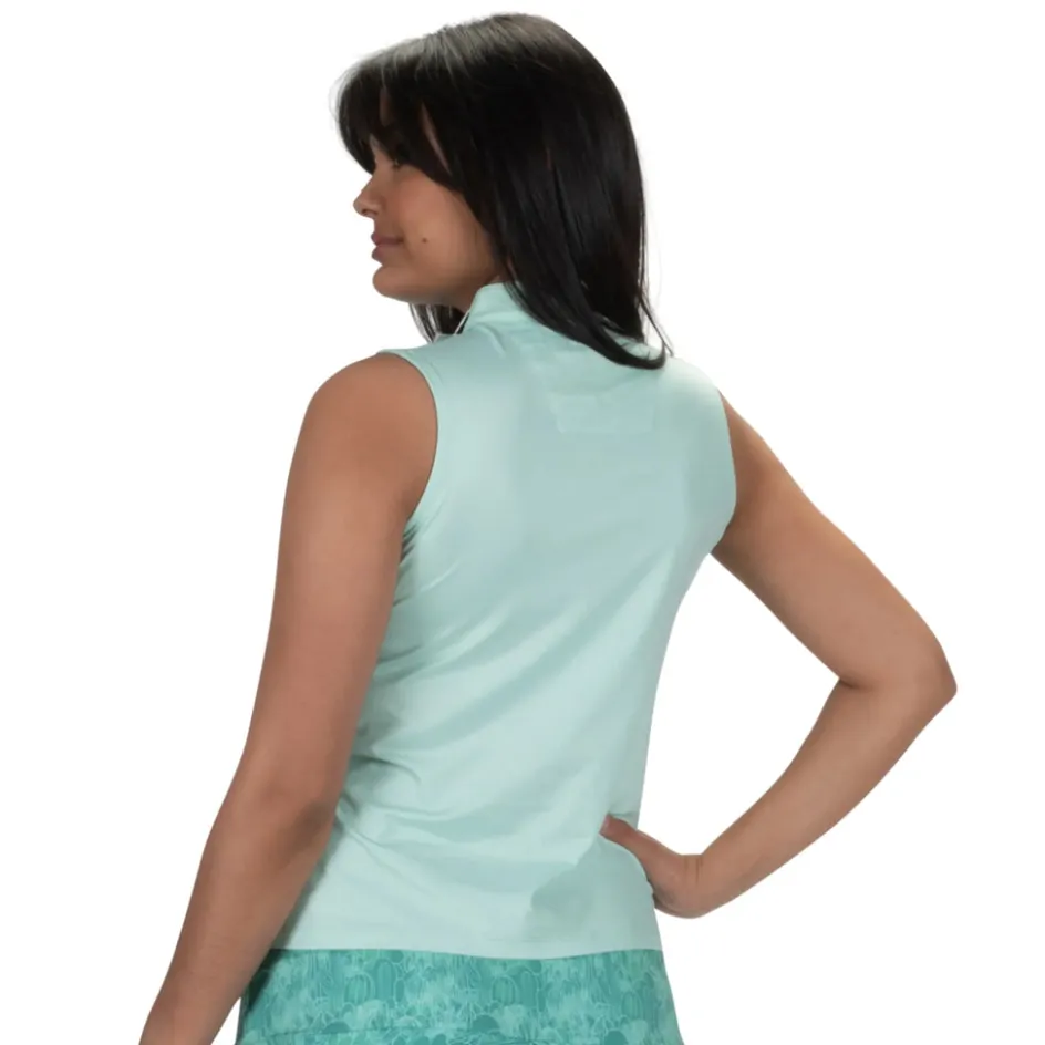 Nancy Lopez Shine Sleeveless Polo New
