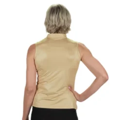 Nancy Lopez Shine Sleeveless Polo New