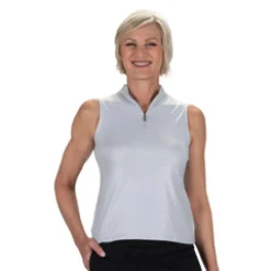 Nancy Lopez Shine Sleeveless Polo New