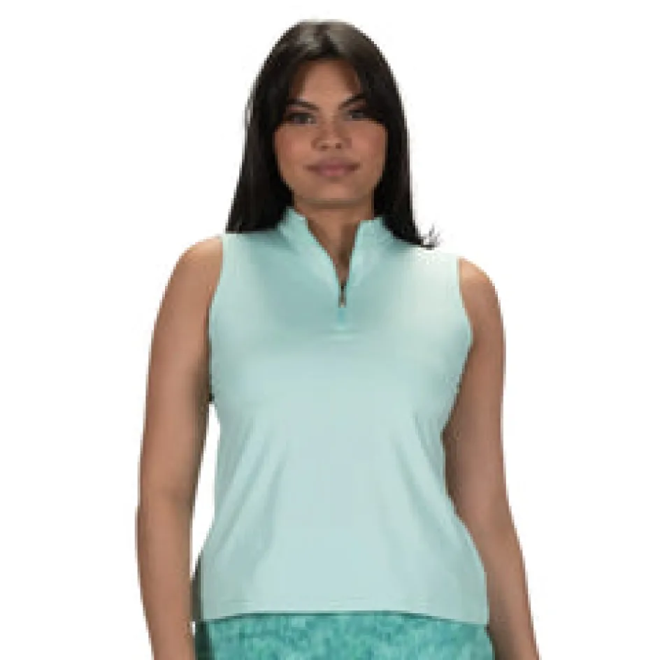 Nancy Lopez Shine Sleeveless Polo New