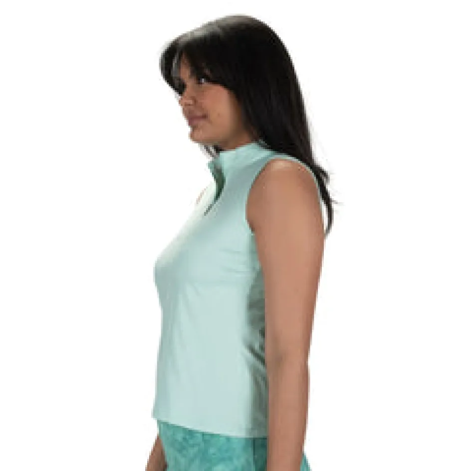 Nancy Lopez Shine Sleeveless Polo New