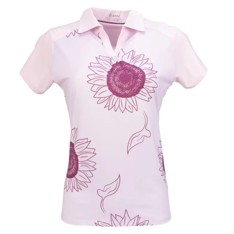 Nancy Lopez Sunny Short Sleeve Polo New