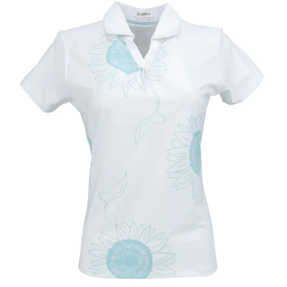 Nancy Lopez Sunny Short Sleeve Polo New