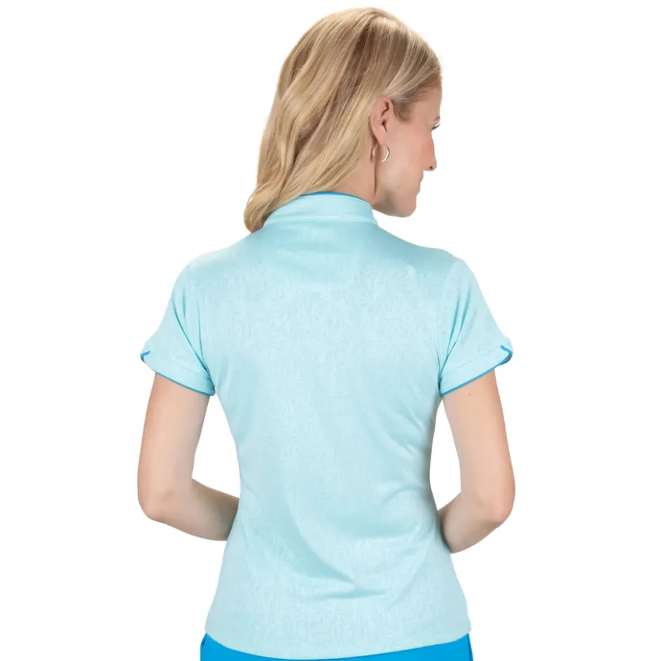 Nancy Lopez Vine Short Sleeve Polo New